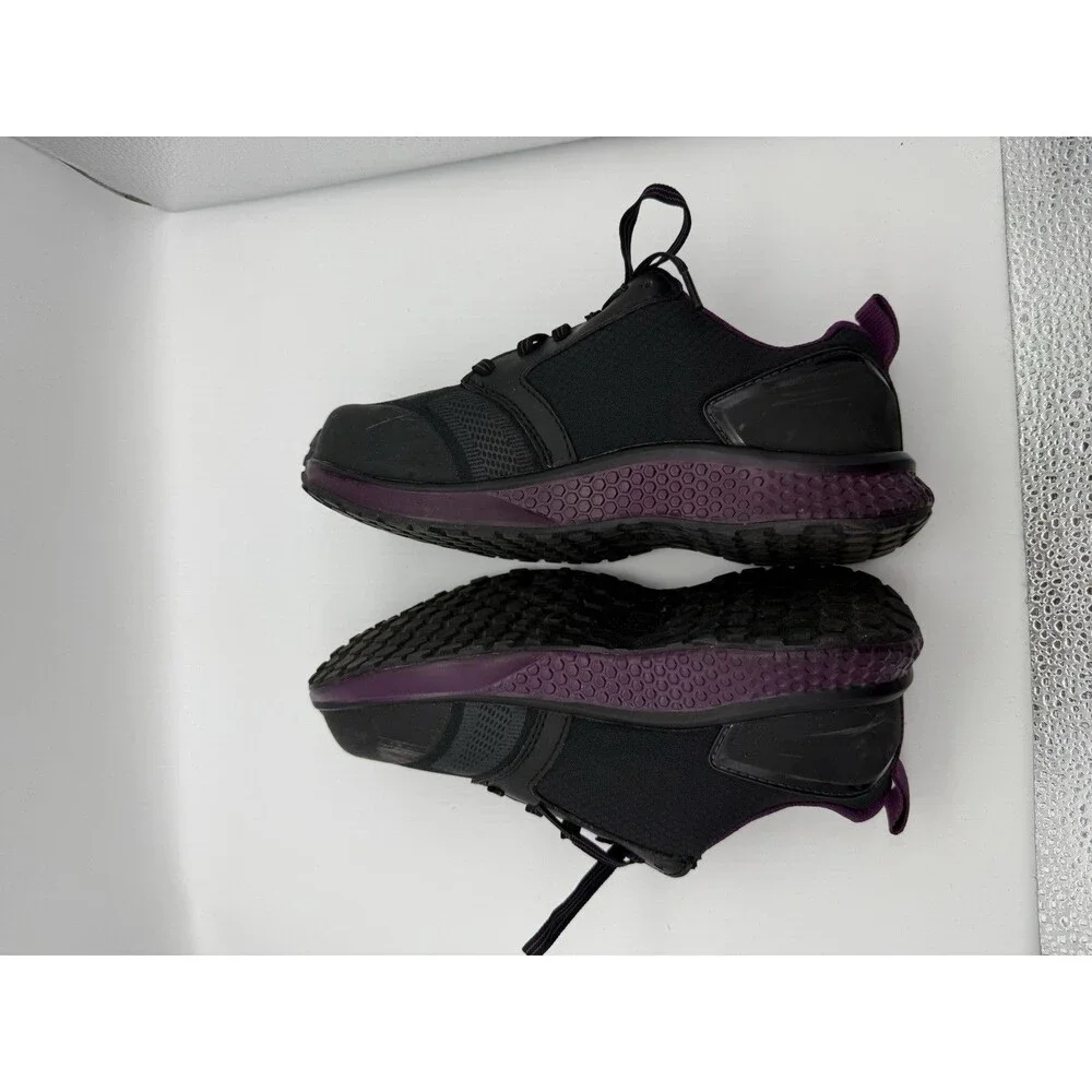 Timberland Pro Shoes Womens 7.5 Black/Purple Composite Comp Toe Anti Fatigue